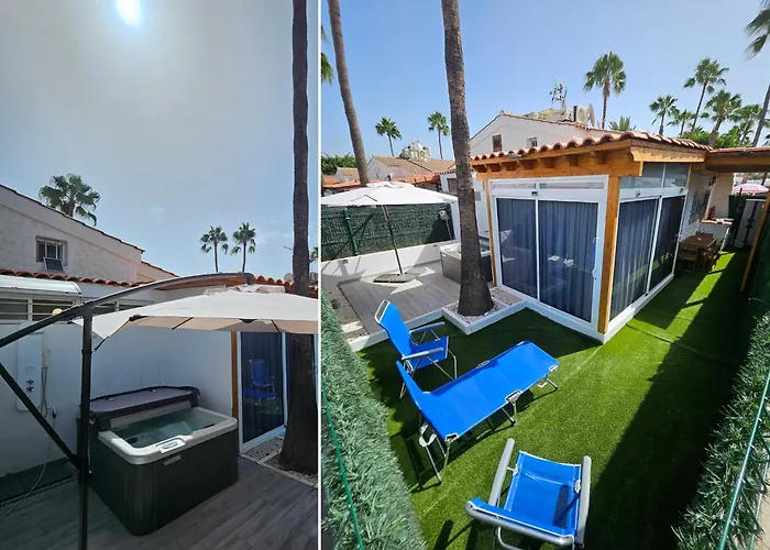 Luxury With Privacy And Jacuzzi By Canarias Prime Homes Chalet Maspalomas (Gran Canaria)
